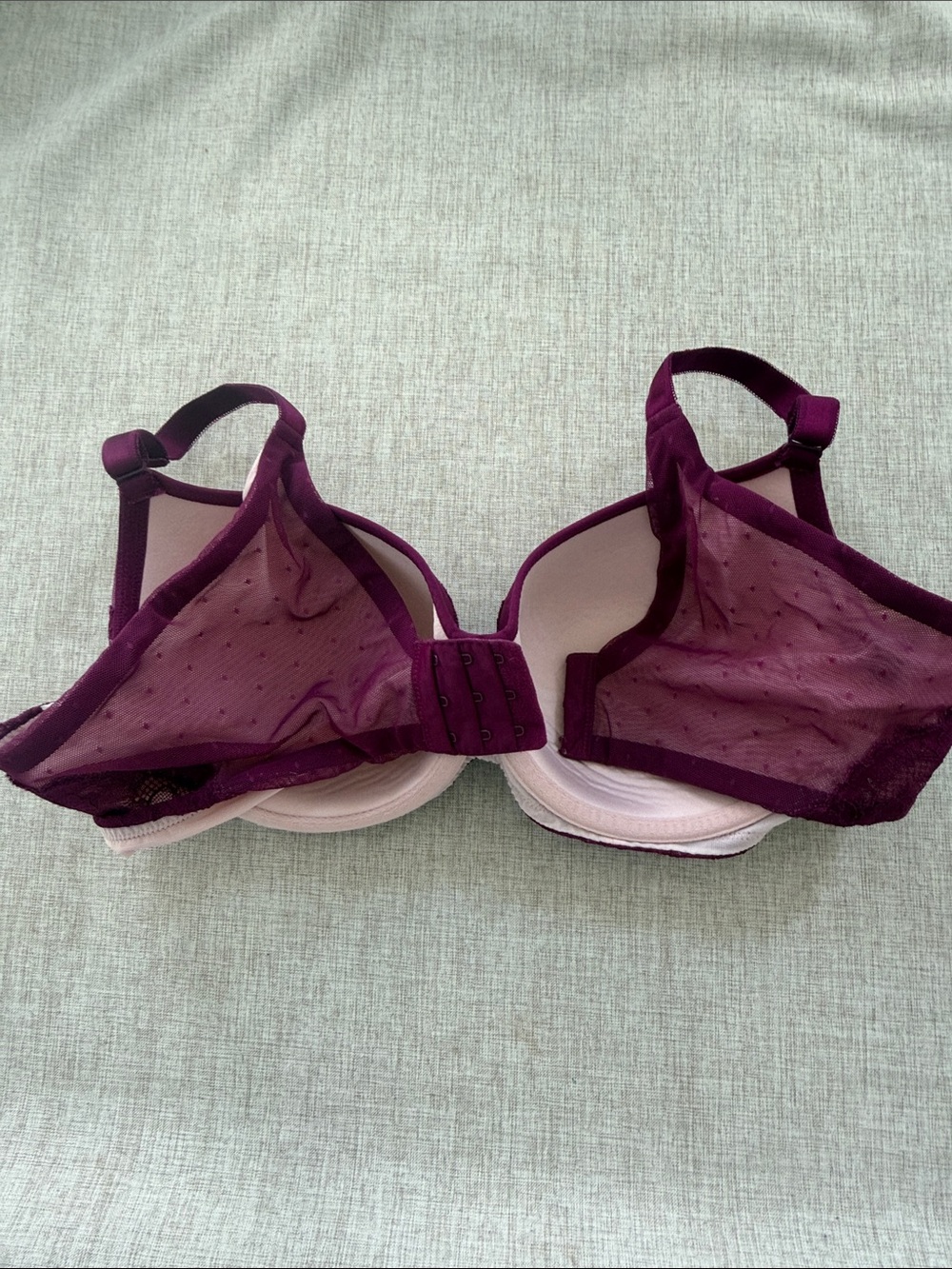 Torrid Full-Coverage‎ Balconette Bra Lightly Lined Dot Lace Size 42B - Picture 8 of 8